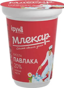 Mlekara Kruna Kisela pavlaka Mlekar 20% 180g