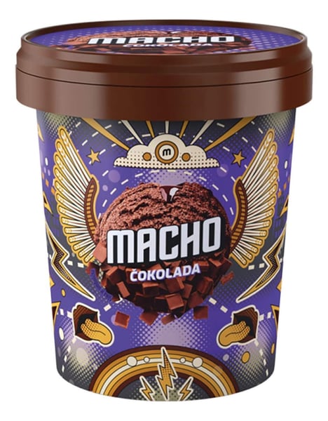 Macho Sladoled čokolada čaša 370ml
