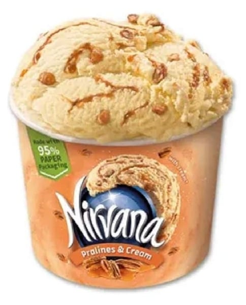 Nirvana Sladoled pralines & cream čaša 150ml