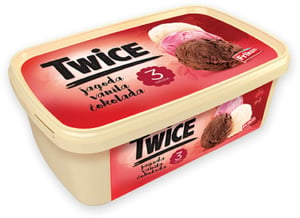 Frikom Sladoled Twice vanila čokolada jagoda 1700ml