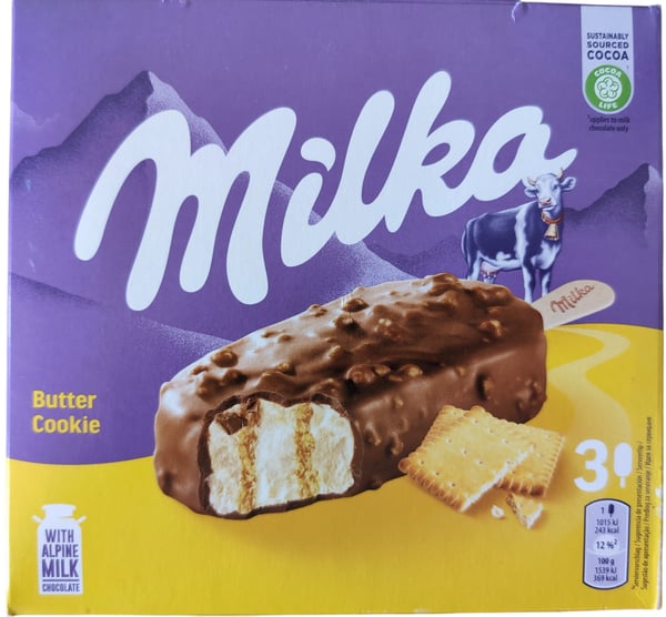 Milka Sladoled butter cookie multipack 3x90ml