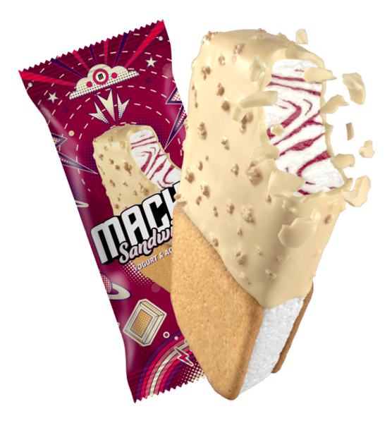Macho Sladoled yogurt & acai berry sandwich 129ml
