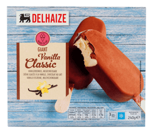 Delhaize Sladoled vanila čokolada 3x80g