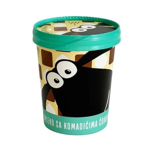 Crna Ovca Sladoled mleko sa komadicima čokolade 300g