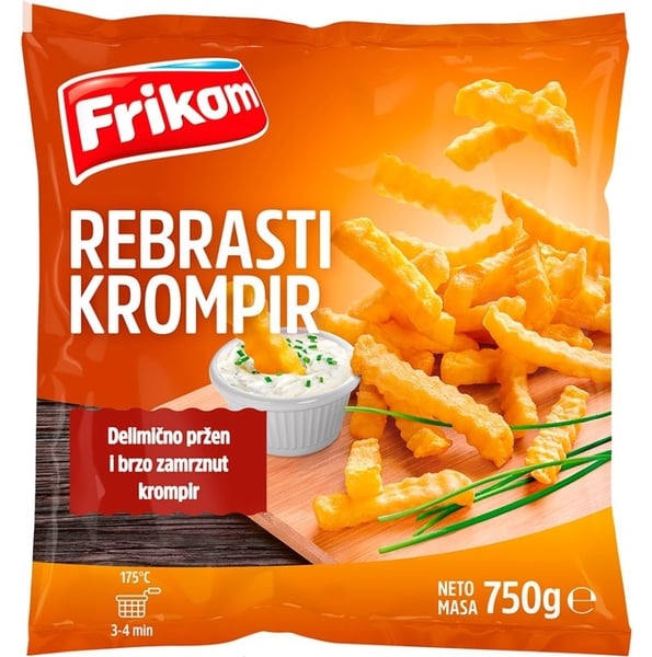 Frikom Pomfrit rebrasti 750g