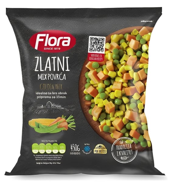 Flora Zlatni mix povrća 450g