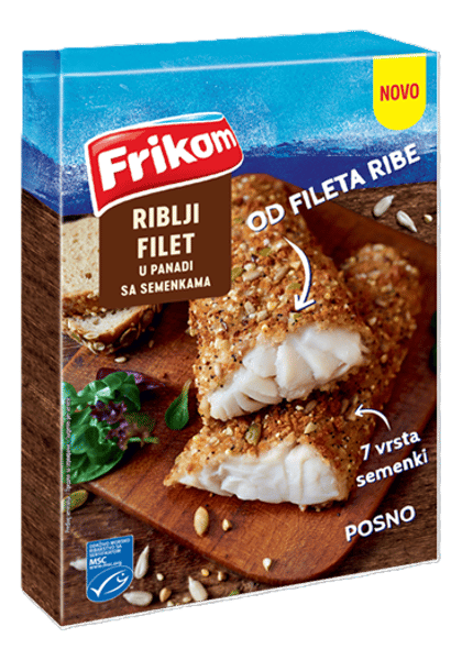 Frikom Smrznuta panirana riba sa semenkama 250g