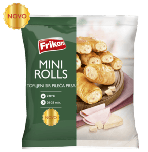 Frikom Mini rolls topljeni sir pileća prsa 500g