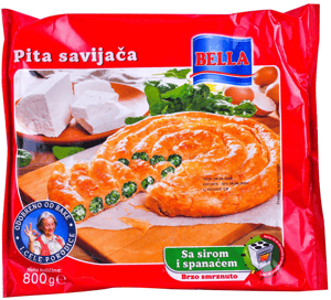 Bella Pita savijača sir spanać 800g