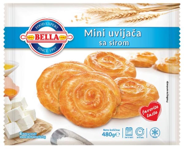 Bella Mini uvijače sa sirom 480g