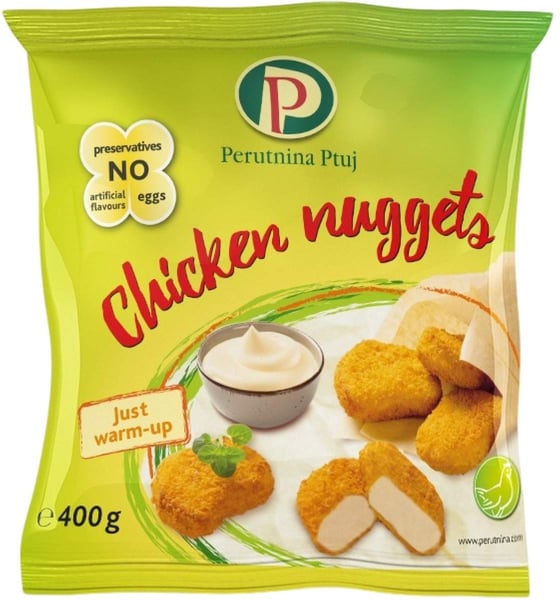 Perutnina Ptuj Chicken nuggets 400g