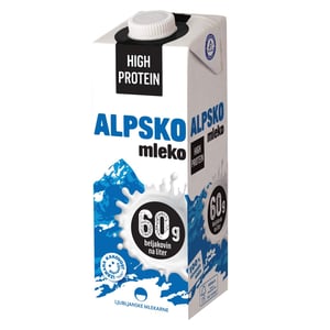 Ljubljanske Mlekarne Alpsko mleko high protein 1L TP