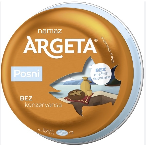 Argeta Pašteta riblja posna 95g