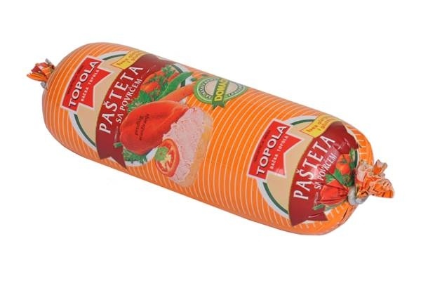 Topola Pašteta sa povrćem u crevu 130g