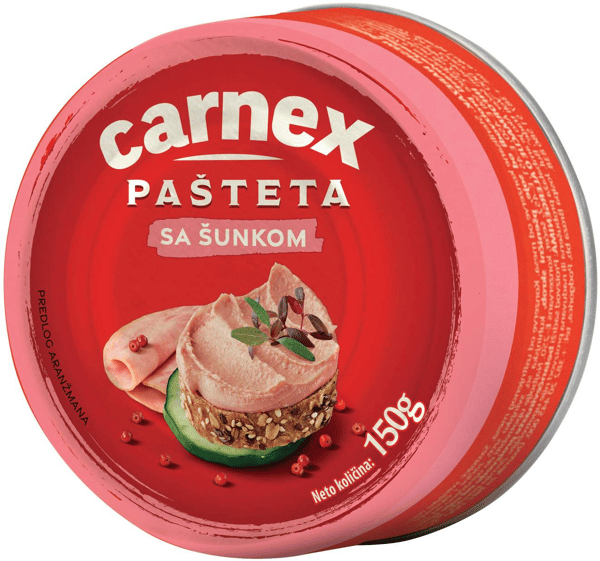 Carnex Pašteta sa šunkom limenka 150g