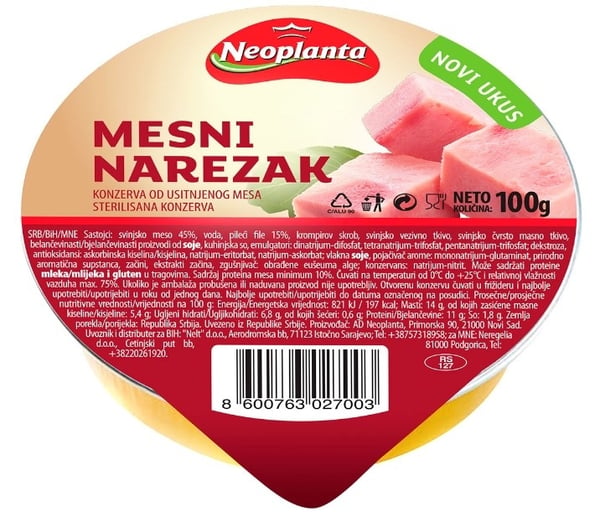Neoplanta Narezak mesni 100g