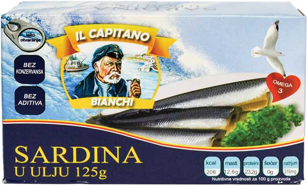 Il Capitano Sardina u ulju 125g