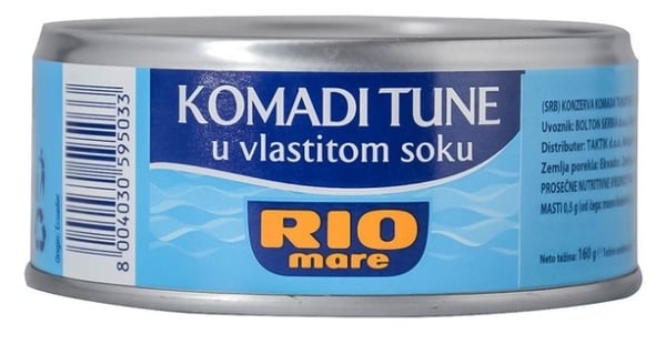 Rio Mare Tunjevina u sopstvenom soku 160g