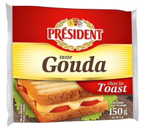 President Sir gouda listici 150g