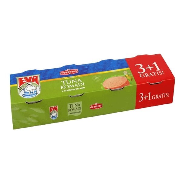 Eva Tunjevina komadi u maslinovom ulju 4x80g
