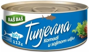 Bas Tunjevina komadi u sojinom ulju 160g
