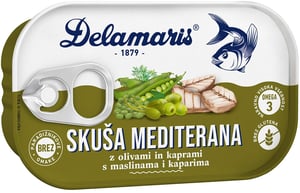 Delamaris Skuša mediterana sa povrćem 125g