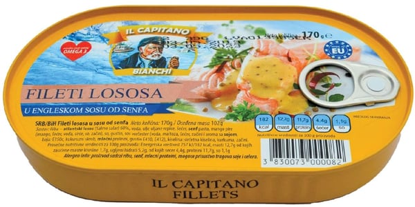 Il Capitano Filet lososa u sosu od senfa 170g