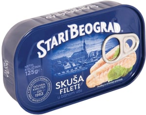 Stari Beograd Fileti skuše u ulju 125g