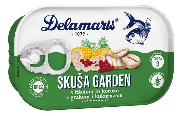 Delamaris Garden skuša sa povrćem 125g