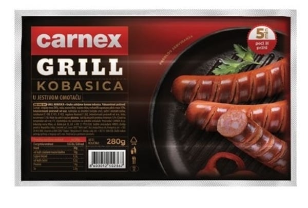 Carnex Kobasica grill 280g