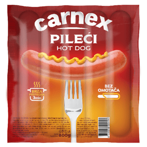 Carnex Viršle Hot dog pileći 800g