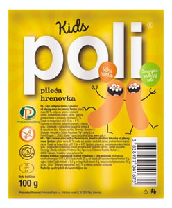 Poli Viršla kids hrenovka pileća barena 100g
