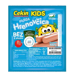 Cekin Viršle kids hrenovke 100g