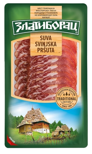 Zlatiborac Pršuta svinjska vakuum 100g