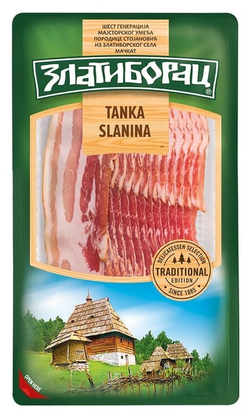 Zlatiborac Slanina tanka vakuum 100g
