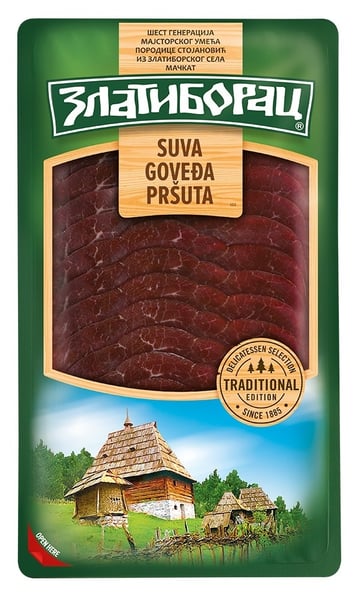 Zlatiborac Pršuta goveđa vakuum 100g