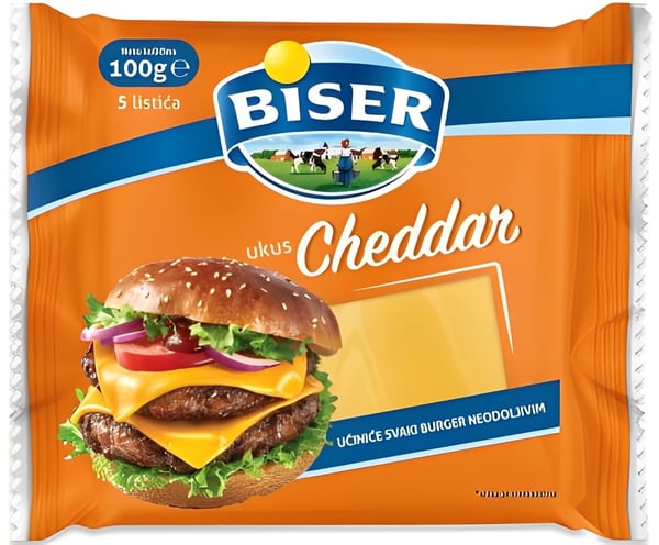 Biser Lisnati sir Cheddar 100g