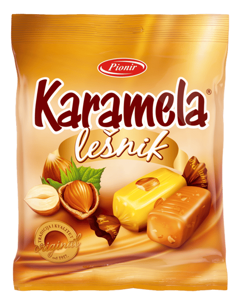 Pionir Bombone karamela lešnik 100g