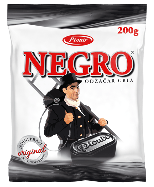 Pionir Bombone Negro classic 200g