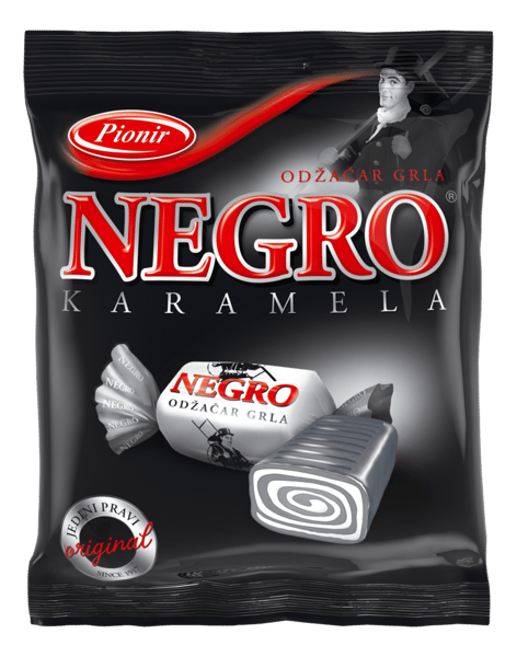 Pionir Bombone Negro Karamela 100g