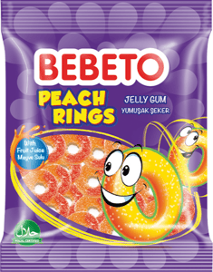 Bebeto Bombone Peach rings 80g
