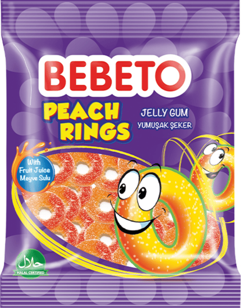 Bebeto Bombone Peach rings 80g