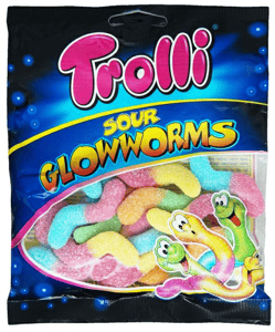Trolli Gumene bombone glowworms 100g