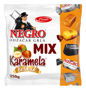 Pionir Bombone Negro + karamele mix 250g