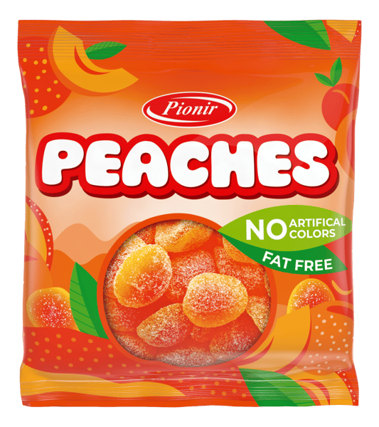 Pionir Bombone gumene Gummy peaches 100g