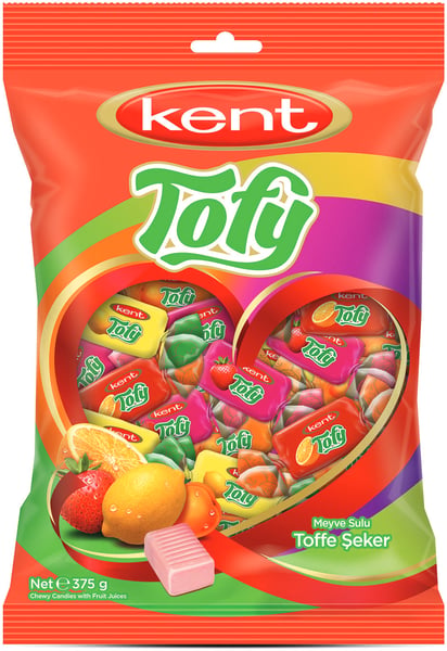 Kent Bombone Karamele Tofy voćne 375g