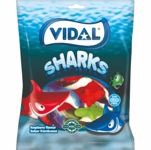 Vidal Gumene bombone sharks 90g