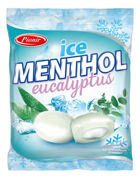 Pionir Bombone Menthol ice eucalyptus 100g
