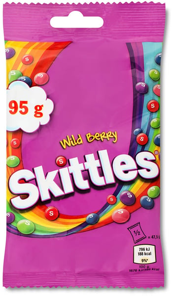 Skittles Bombone wild berry 95g