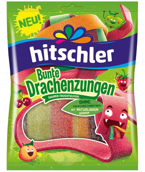 Hitschies Gumene bombone zmajevi ježići kis mix 125g